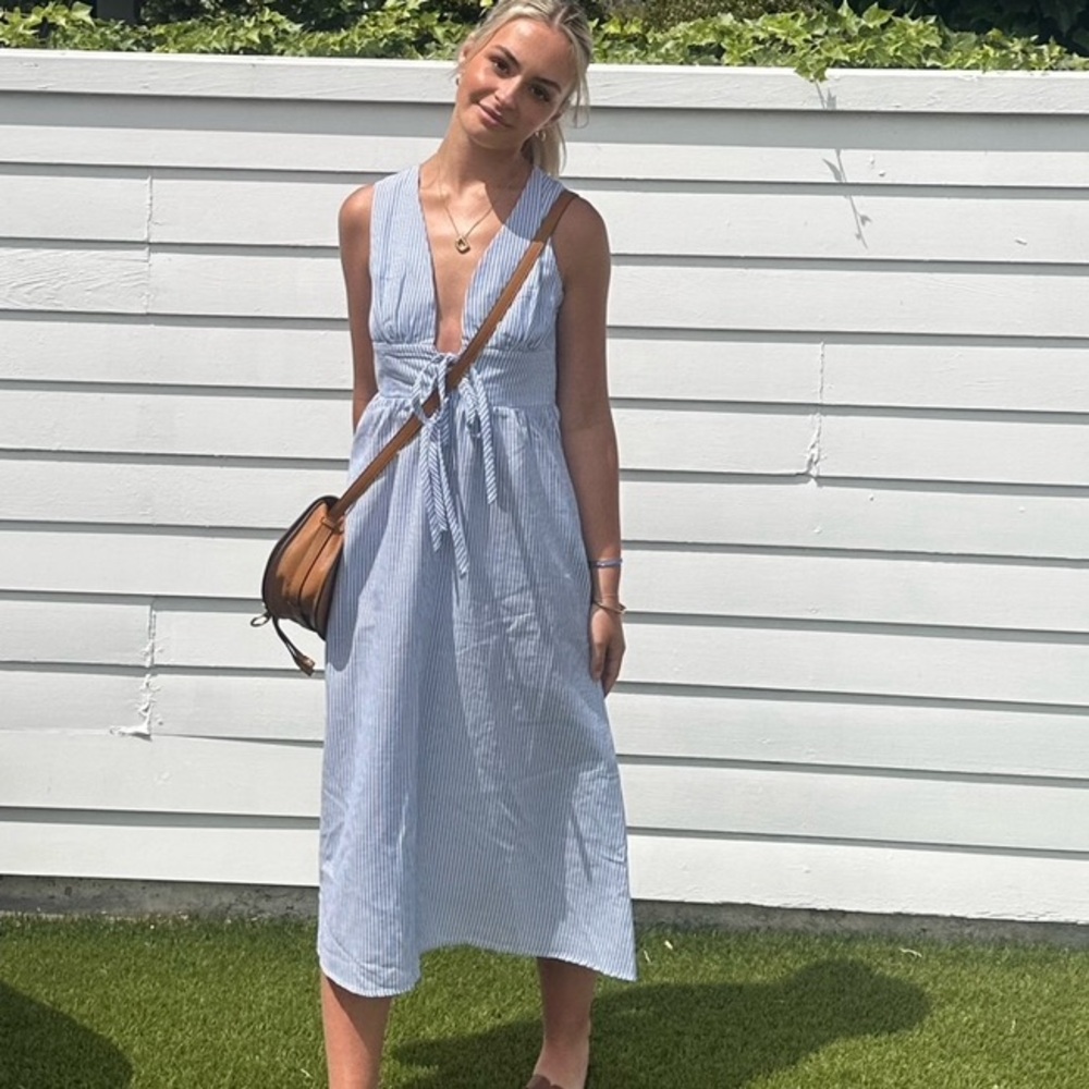 Searsucker long dress